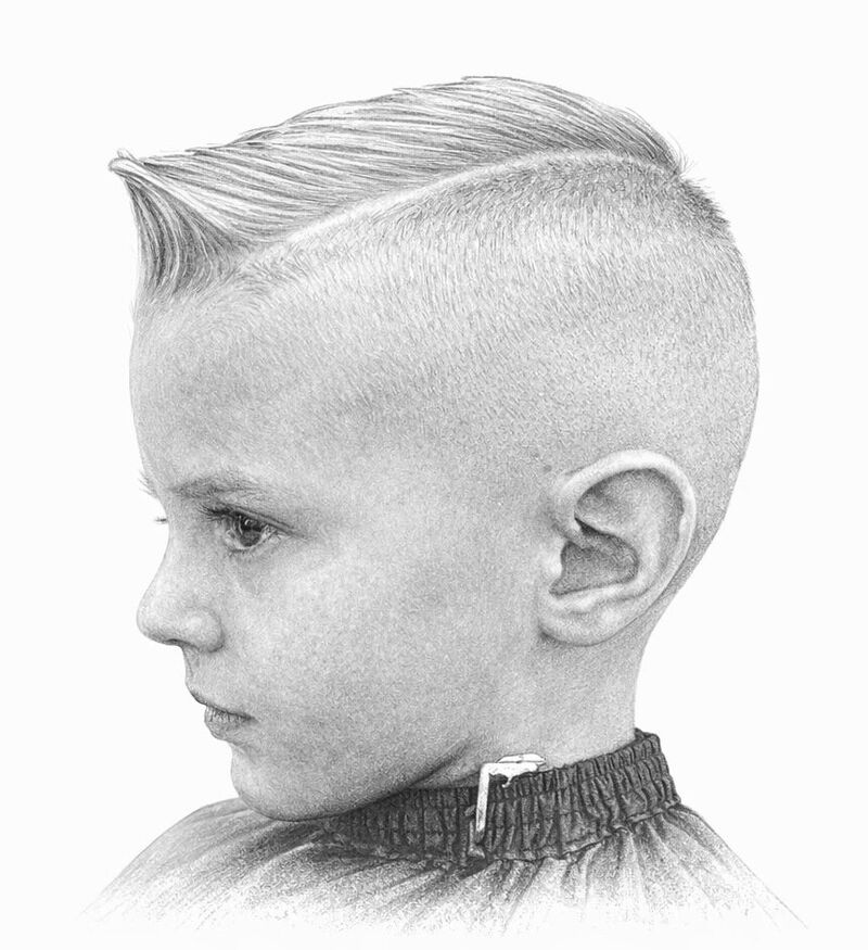 Kids Side Part with Skin Fade
